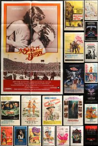 6t0307 LOT OF 53 FOLDED ONE-SHEETS 1960s-1980s great images from a variety of different movies!