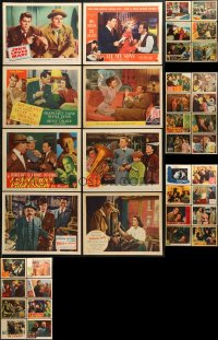 6t0458 LOT OF 46 1940S LOBBY CARDS 1940s great scenes from a variety of different movies!