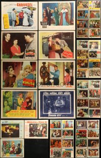 6t0426 LOT OF 75 1950S LOBBY CARDS 1950s great scenes from a variety of different movies!