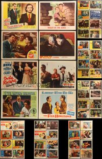 6t0440 LOT OF 64 1950S LOBBY CARDS 1950s great scenes from a variety of different movies!