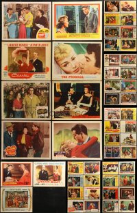 6t0443 LOT OF 59 1950S LOBBY CARDS 1950s great scenes from a variety of different movies!