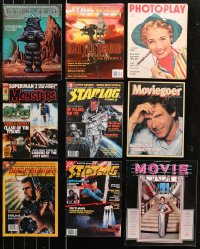6t0191 LOT OF 9 MOVIE MAGAZINES 1950s-1990s filled with great images & articles!