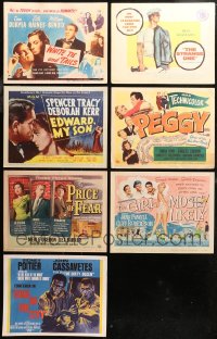6t0393 LOT OF 7 TITLE CARDS 1940s-1960s great images from a variety of different movies!