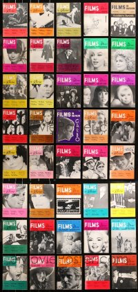 6t0173 LOT OF 40 FILMS IN REVIEW MOVIE MAGAZINES 1950s-1970s filled with great images & articles!