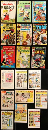 6t0163 LOT OF 9 COMIC BOOKS 1960s-1970s Dennis the Menace, Heckle & Jeckle, Scooby Doo, Thor & more!