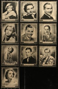 6t0769 LOT OF 10 MOVIE STAR PORTRAIT 8X9.5 PHOTOS 1930s Joan Crawford, Clark Gable & more!