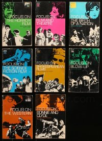 6t0092 LOT OF 8 FOCUS ON SOFTCOVER BOOKS 1971-1974 great movie images & information!