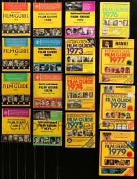 6t0084 LOT OF 16 INTERNATIONAL FILM GUIDE 1964-79 SOFTCOVER BOOKS 1964-1979 great images & info!