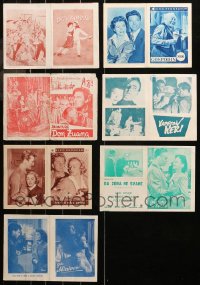 6t0772 LOT OF 7 YUGOSLAVIAN PROGRAMS 1940s-1950s great images from a variety of different movies!