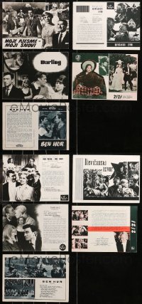 6t0779 LOT OF 5 YUGOSLAVIAN PROGRAMS 1950s-1960s great images from a variety of different movies!
