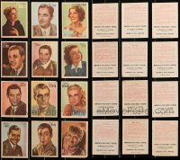6t0767 LOT OF 12 SPANISH MGM CARDS 1930s Greta Garbo, Cary Grant, Gary Cooper, Ginger Rogers & more!