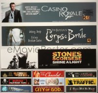 6t0591 LOT OF 14 3X12 MYLAR MARQUEES 2000s great title images from a variety of movies!