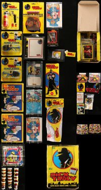 6t0018 LOT OF 41 DICK TRACY MOVIE PROMO ITEMS 1990 underwear, cups & other fun trinkets!