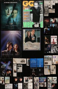 6t0560 LOT OF 57 MISCELLANEOUS X-FILES ITEMS 1990s-2000s David Duchovny, Gillian Anderson