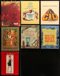 6t0110 LOT OF 7 SOUVENIR PROGRAM BOOKS 1960s great images & information for a variety of movies!
