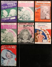 6t0526 LOT OF 7 MARION DAVIES SHEET MUSIC 1920s-1930s Going Hollywood, Operator 13 & more!