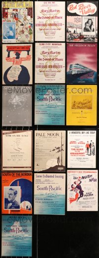 6t0524 LOT OF 16 SHEET MUSIC 1920s-1960s great songs from a variety of movies & more!