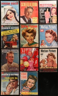 6t0179 LOT OF 11 MOVIE MAGAZINES 1930s-1970s filled with great images & articles!