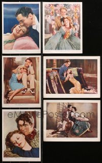 6t0578 LOT OF 6 ENGLISH PICTURE SHOW PROMO PHOTOS 1930-1937 great color portraits of top stars!