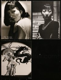 6t0545 LOT OF 3 ANNA MAY WONG RE-STRIKE 11X14 STILLS 1970s great portraits of the Asian star!