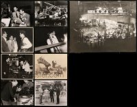 6t0543 LOT OF 9 RE-STRIKE 11X14 STILLS 1970s great candid images from movie sets!