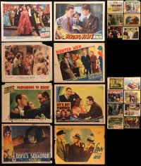 6t0480 LOT OF 22 LOBBY CARDS 1930s-1940s great scenes from a variety of different movies!