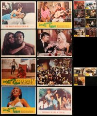 6t0469 LOT OF 35 LOBBY CARDS 1960s-1970s incomplete sets from a variety of different movies!