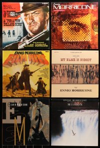6t0500 LOT OF 6 33 1/3 RPM ENNIO MORRICONE MOVIE SOUNDTRACK RECORDS 1960s-1980s Eastwood & more!