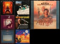 6t0498 LOT OF 7 33 1/3 RPM MOVIE SOUNDTRACK RECORDS 1970s-1980s music from a variety of movies!