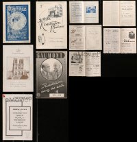 6t0783 LOT OF 5 ENGLISH LOCAL THEATER PROGRAMS 1920s-1930s a variety of different movie images!