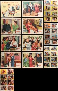 6t0491 LOT OF 7 COMPLETE SETS OF LOBBY CARDS 1950s-1960s from a variety of different movies!