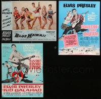 6t0521 LOT OF 3 ELVIS PRESLEY ENGLISH TRADE ADS 1960s Blue Hawaii, Kid Galahad, Follow That Dream!