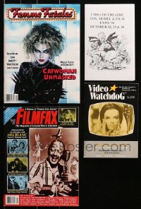 6t0218 LOT OF 4 MAGAZINES AND MISCELLANEOUS ITEMS 1980s-1990s cool movie images & articles!