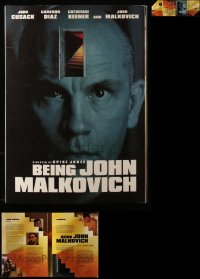 6t0022 LOT OF 2 BEING JOHN MALKOVICH MOVIE PROMO ITEMS 1999 spiral-bound book & nesting dolls!