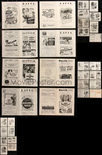 6t0763 LOT OF 16 LOCAL THEATER HERALDS 1930s-1940s advertising for a variety of different movies!