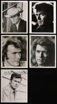 6t0743 LOT OF 5 CLINT EASTWOOD 8X10 STILLS 1970s great portraits of the legendary actor!