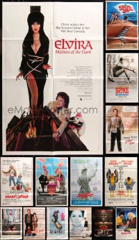 6t0359 LOT OF 15 FOLDED 1980S-90S COMEDY ONE-SHEETS 1980s-1990s great images from funny movies!