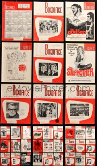6t0224 LOT OF 50 BOX OFFICE 1972 EXHIBITOR MAGAZINES 1972 great images & info for theater owners!