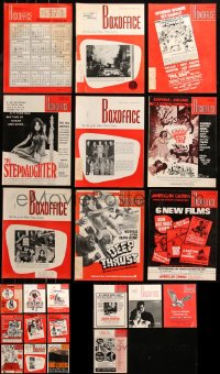 6t0234 LOT OF 31 BOX OFFICE 1973 EXHIBITOR MAGAZINES 1973 great images & info for theater owners!