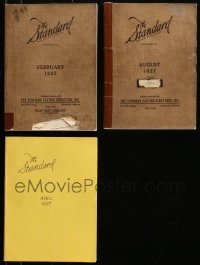 6t0151 LOT OF 3 STANDARD 1927 CASTING DIRECTORIES 1927 filled with information on silent actors!