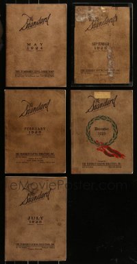 6t0147 LOT OF 5 STANDARD 1924-1925 CASTING DIRECTORIES 1924-25 information on silent actors!