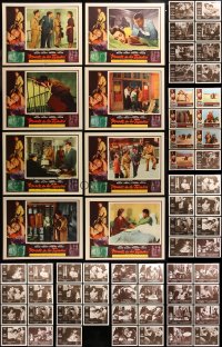 6t0416 LOT OF 95 SPANISH LANGUAGE LOBBY CARDS 1950s-1960s complete & incomplete sets!
