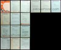6t0550 LOT OF 15 UNIVERSAL BOOKING LETTERS 1924-1928 from the studio to theater owners!