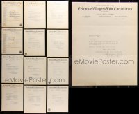 6t0551 LOT OF 13 CELEBRATED PLAYERS BOOKING LETTERS 1925-1927 from the studio to theater owners!