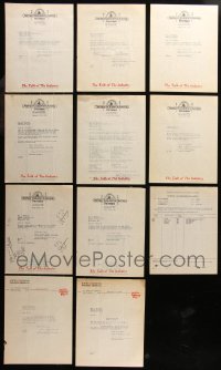 6t0552 LOT OF 11 MGM BOOKING LETTERS 1925-1928 from the studio to theater owners!