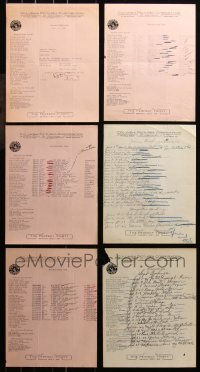 6t0555 LOT OF 6 COLUMBIA PICTURES BOOKING LETTERS 1928 from the studio to theater owners!