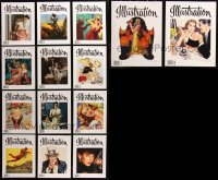 6t0178 LOT OF 14 ILLUSTRATION ISSUES #51-64 MAGAZINES 2016-2019 filled with full-color artwork!