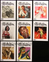 6t0199 LOT OF 8 ILLUSTRATION ISSUES #41-49, MISSING #48 MAGAZINES 2013-2015 great color art!