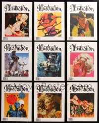 6t0193 LOT OF 9 ILLUSTRATION ISSUES #31-40, MISSING #39 MAGAZINES 2010-2013 great color art!