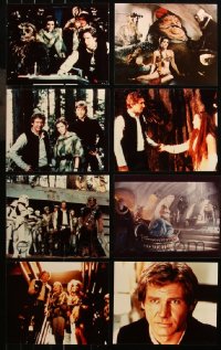 6t0532 LOT OF 13 RETURN OF THE JEDI COLOR 8X10 REPRO PHOTOS 1980s great Star Wars sequel scenes!